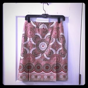 LOFT petite cotton skirt with lining